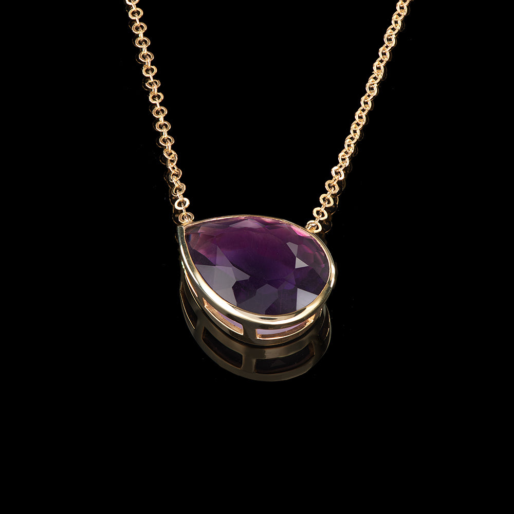 The Self Esteem Pendant | Purple Amethyst