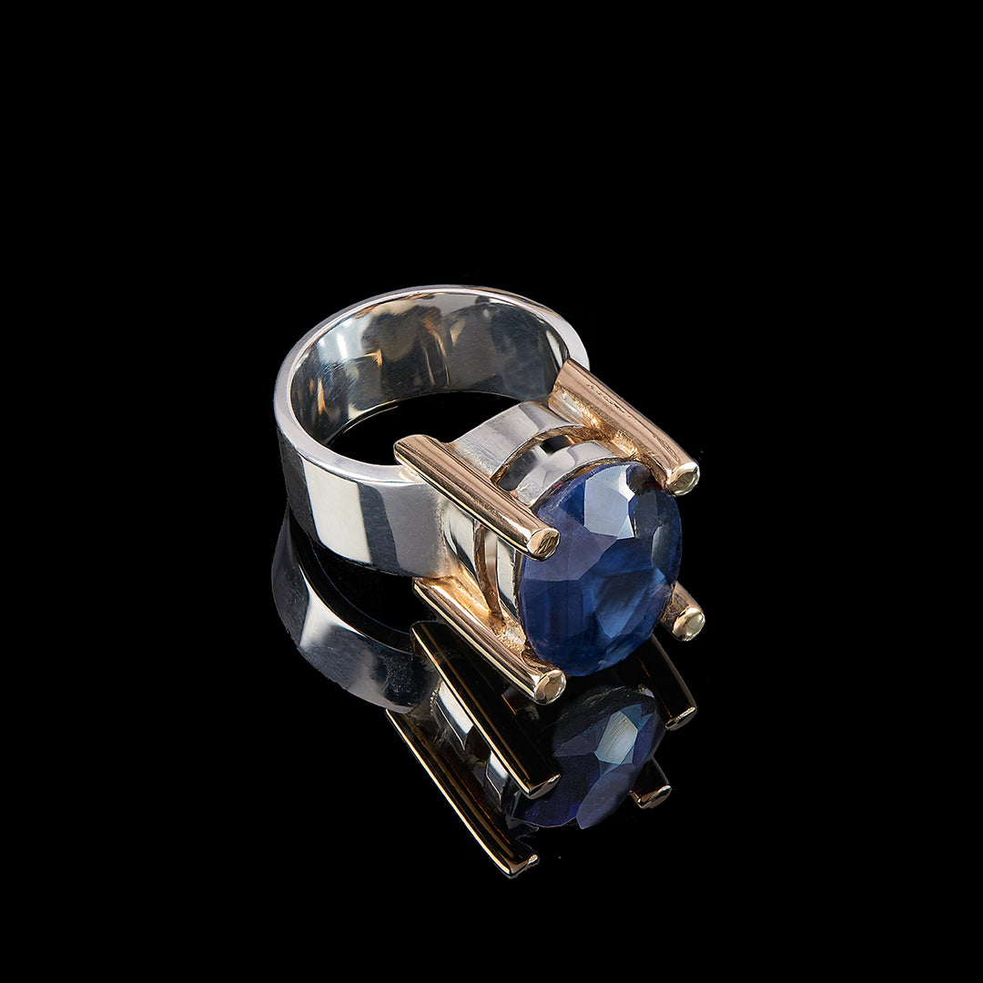 Carole | Rough Blue Sapphire