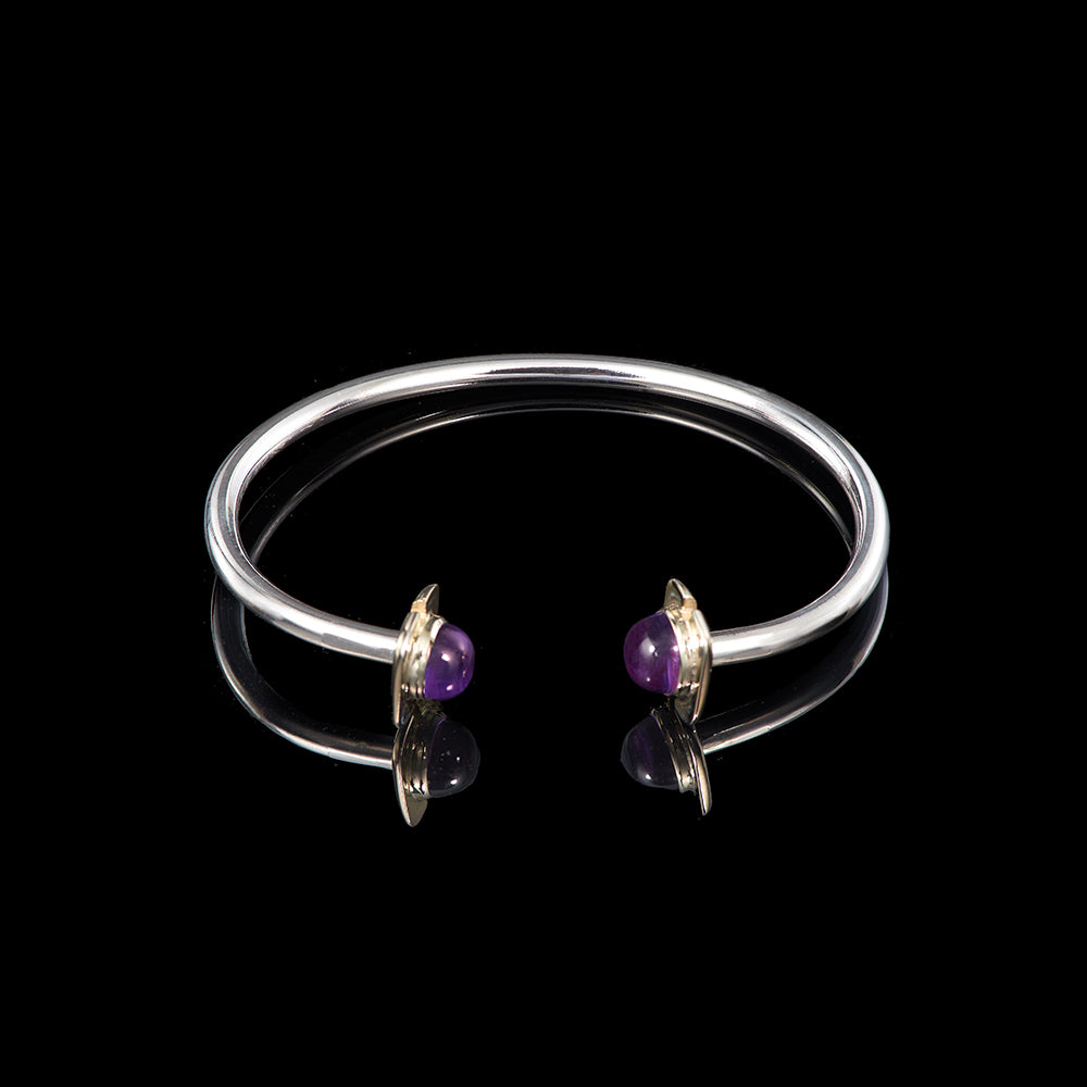 The Beatrice Bangle | Purple Amethyst