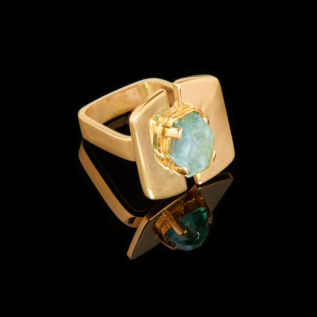 The Beatrice Ring | Green Amethyst
