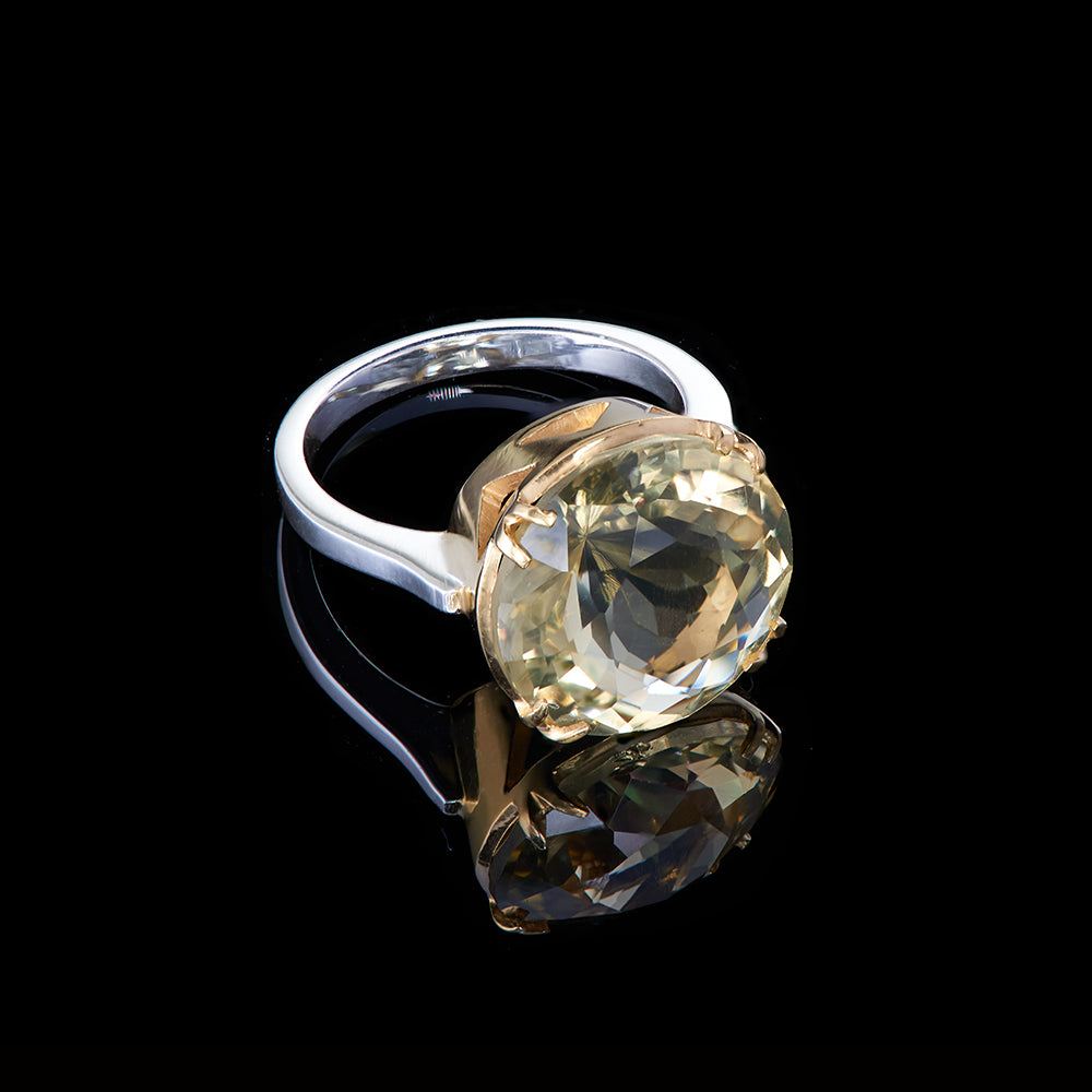 The Jean Ring | Lemon Quartz
