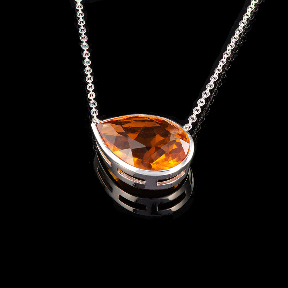 The Self Esteem Pendant | Honey Quartz