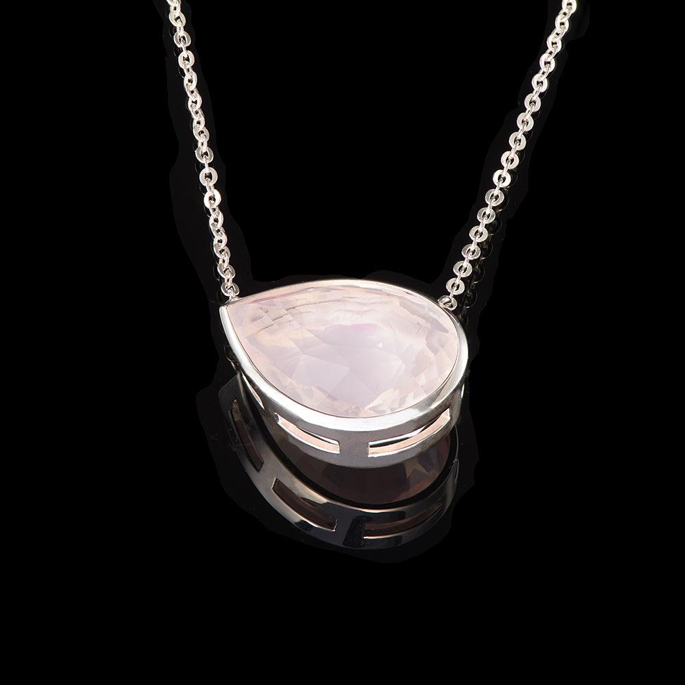 The Self Esteem Pendant | Rose Quartz