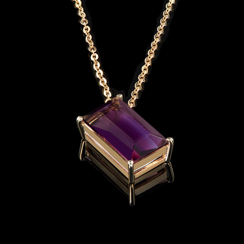 The Maria Pendant | Purple Amethyst