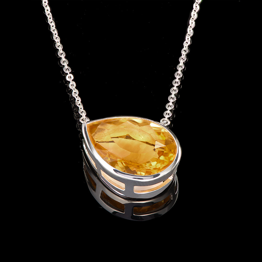 The Self Esteem Pendant | Citrine