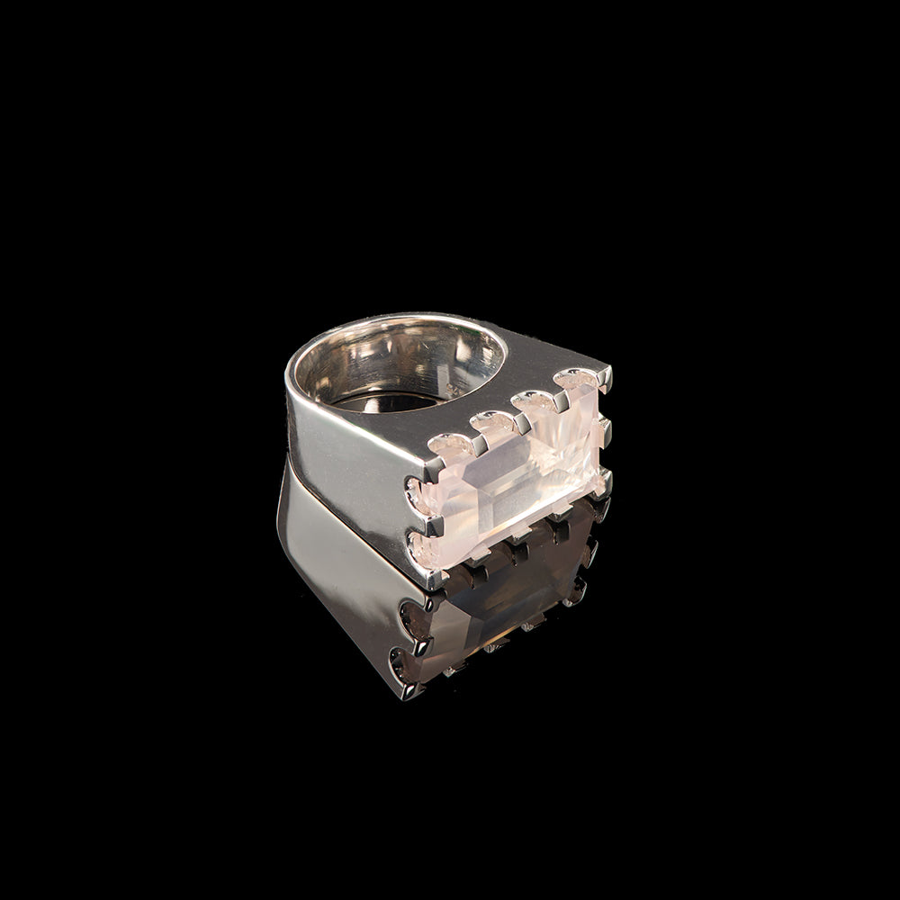 The Lina Ring | Rose Quartz
