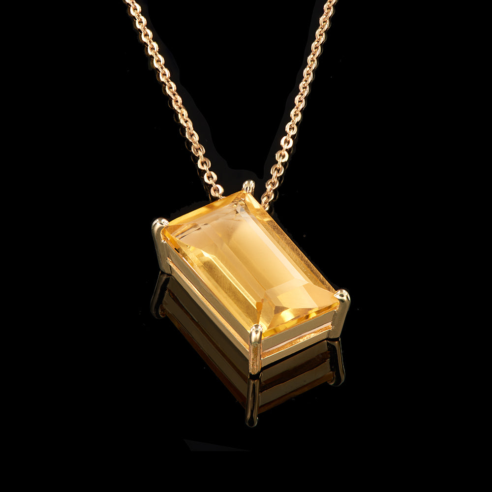 The Maria Pendant | Citrine