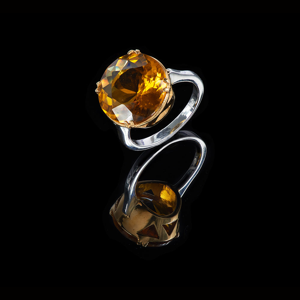The Jean Ring | Honey Quartz