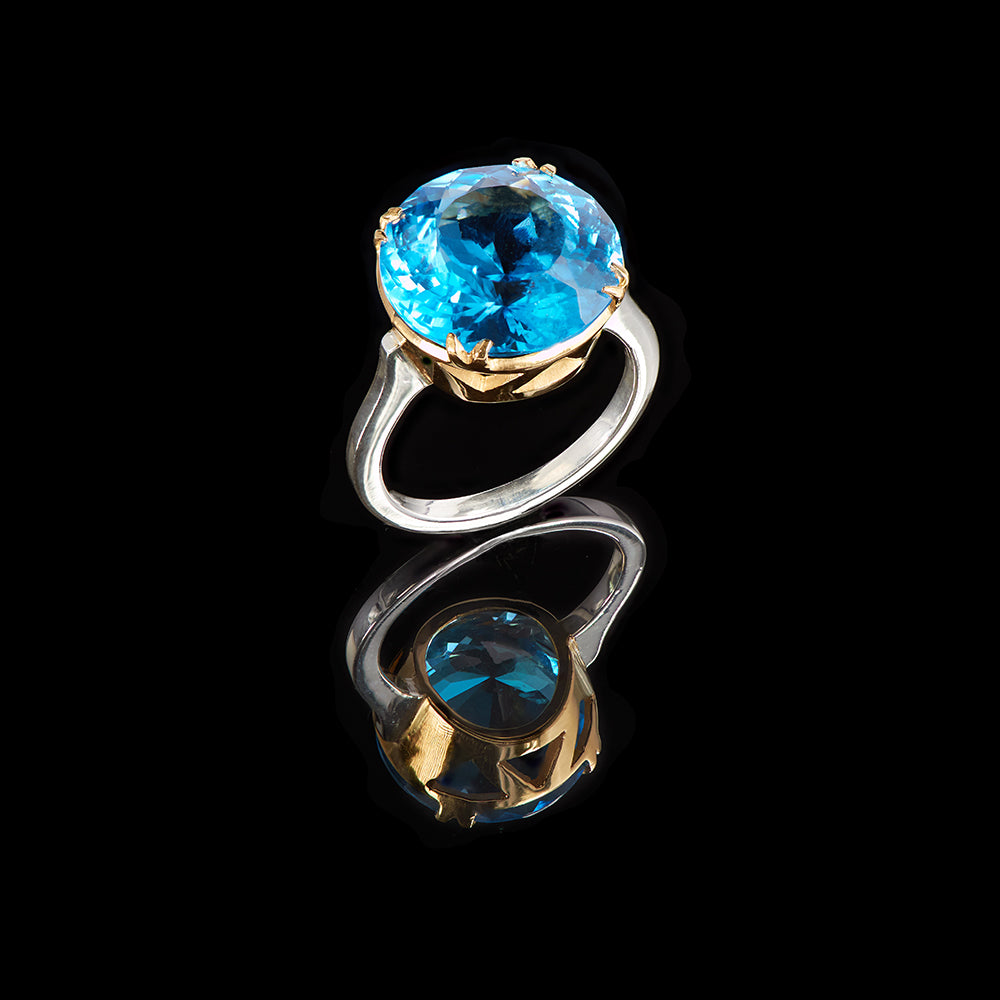 The Jean Ring | Blue Topaz