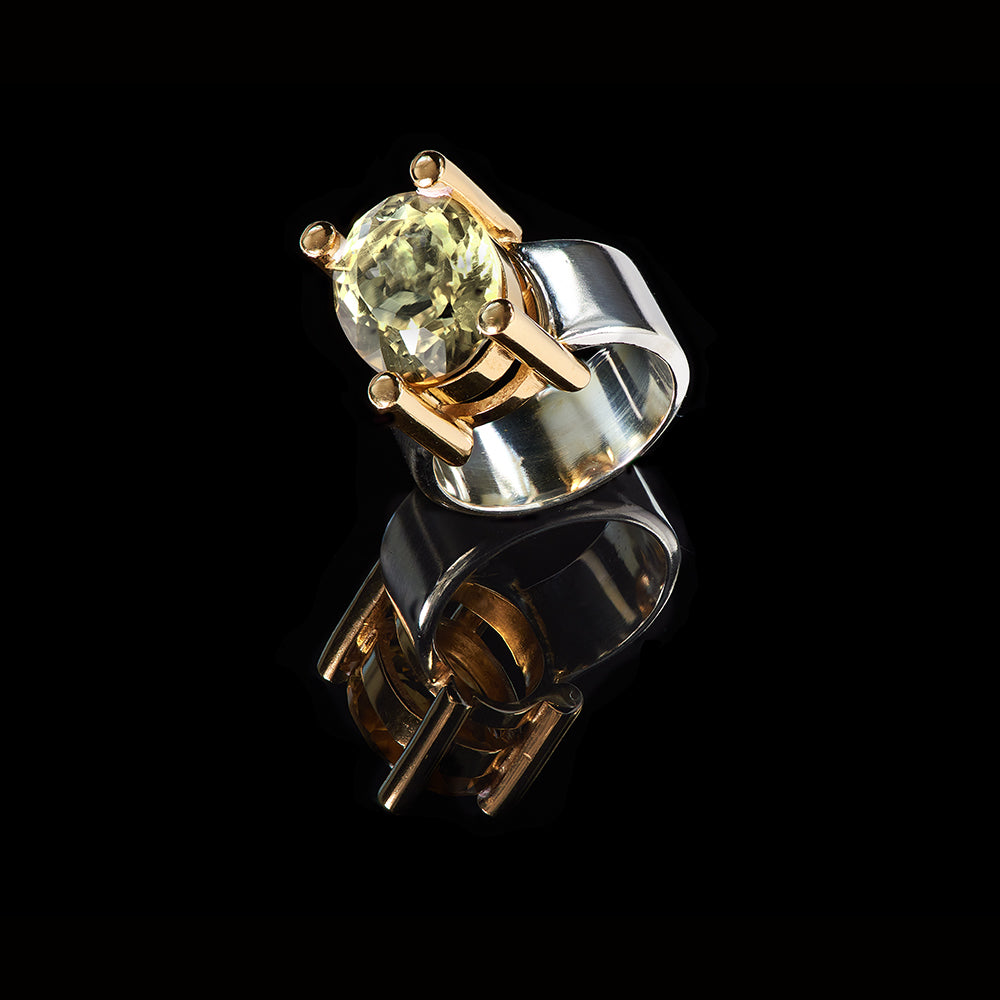 The Carole Ring | Olive Quartz