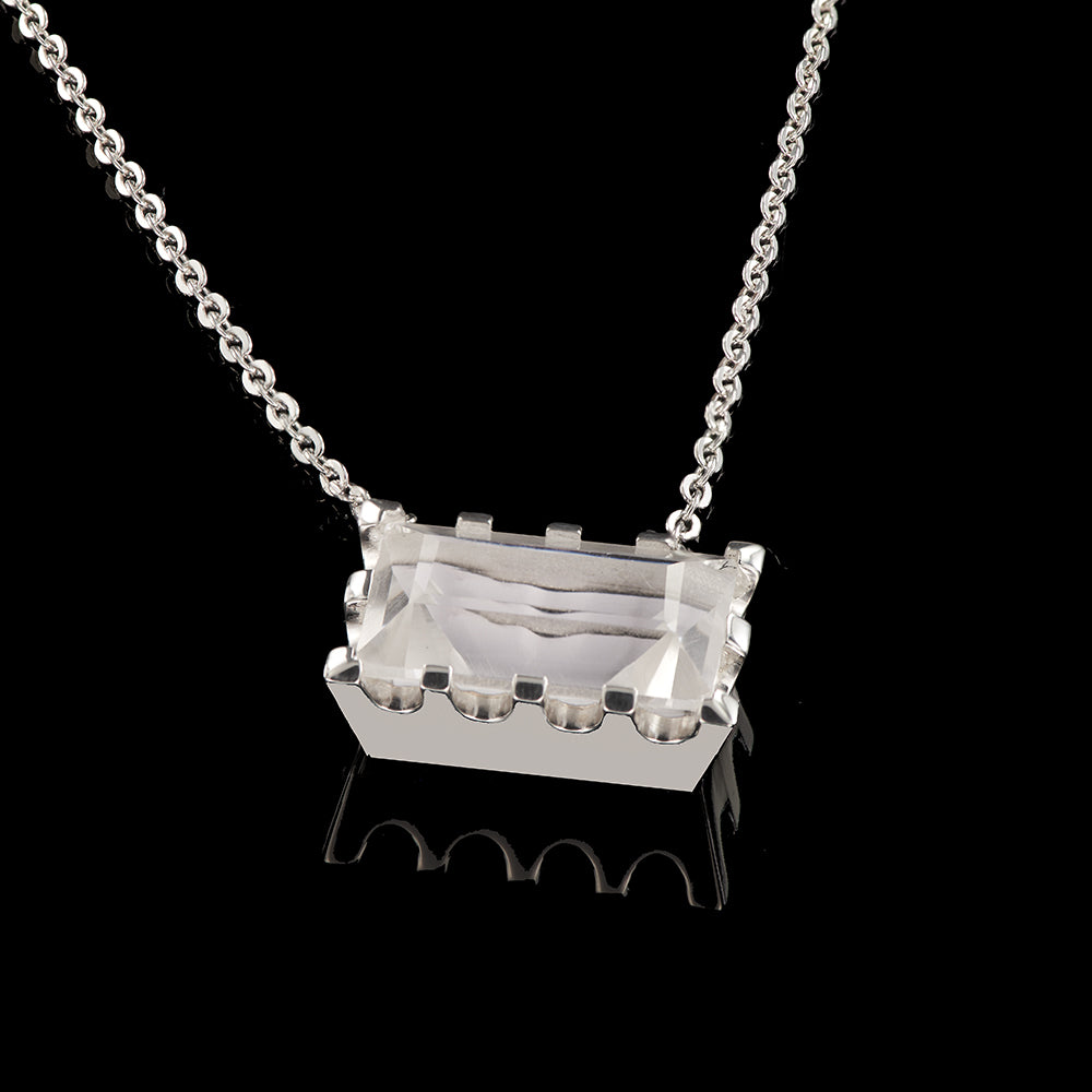 The Lina Pendant | White Topaz