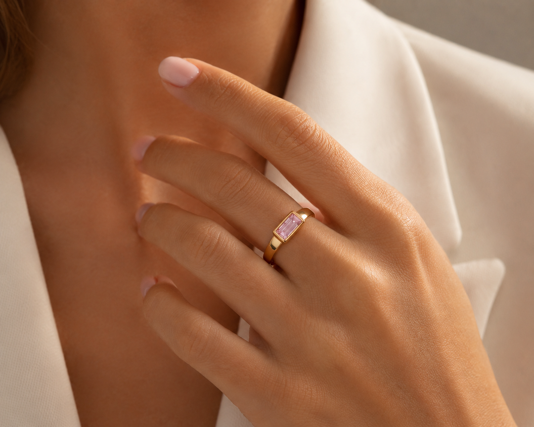 Marcella Ring | Rose Quartz