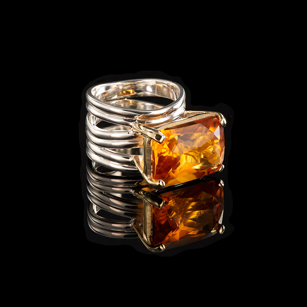 The Adut Ring | Honey Quartz