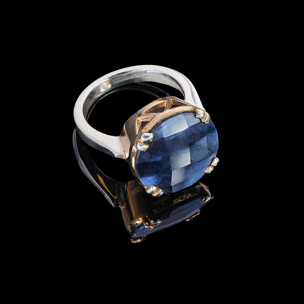 The Jean Ring | Rough Blue Sapphire