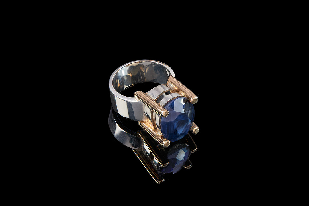 Carole | Rough Blue Sapphire | Sample