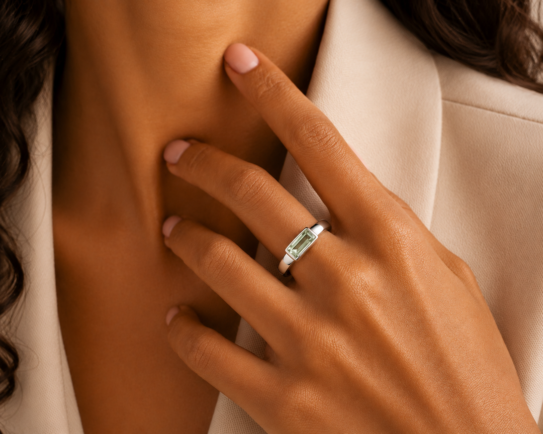 Marcella Ring | Green Amethyst