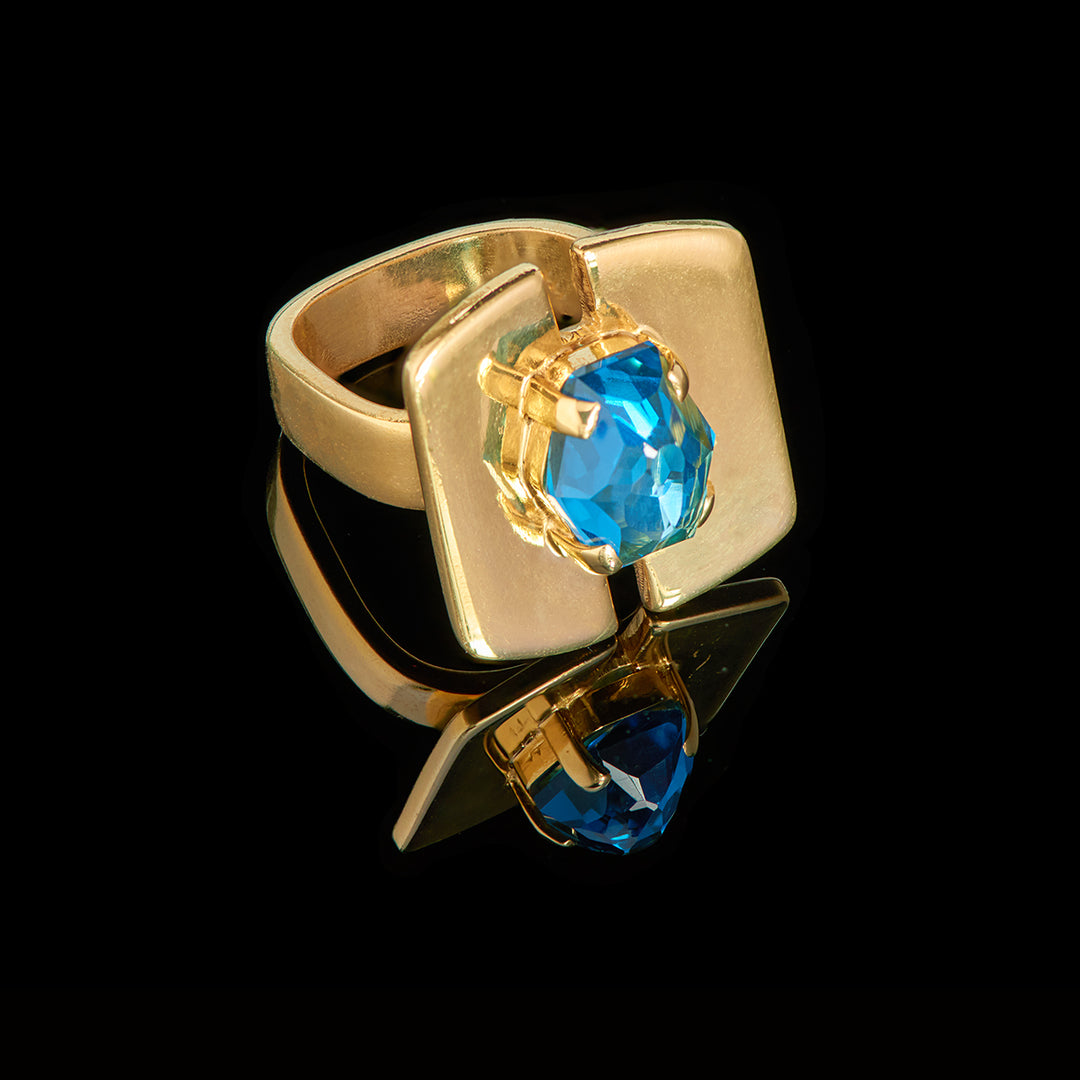 The Beatrice Ring | Blue Topaz
