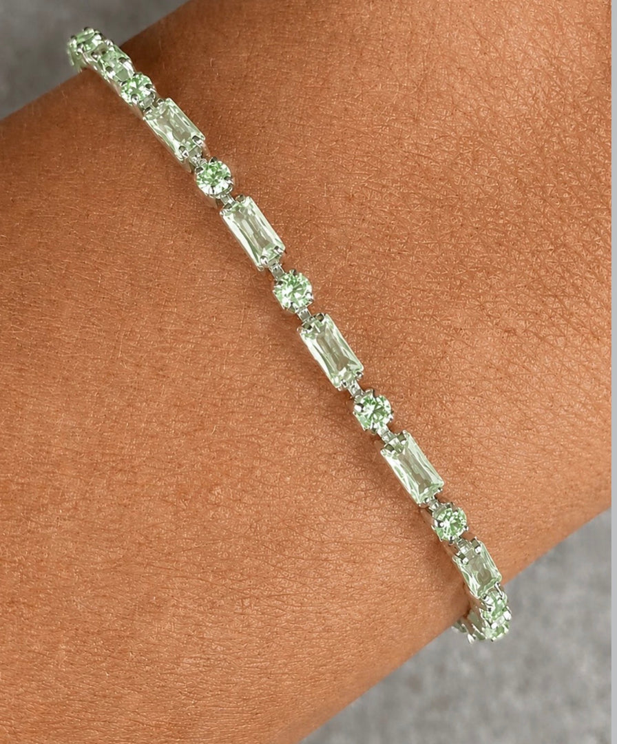 The Jean London Tennis Bracelet | Green Amethyst
