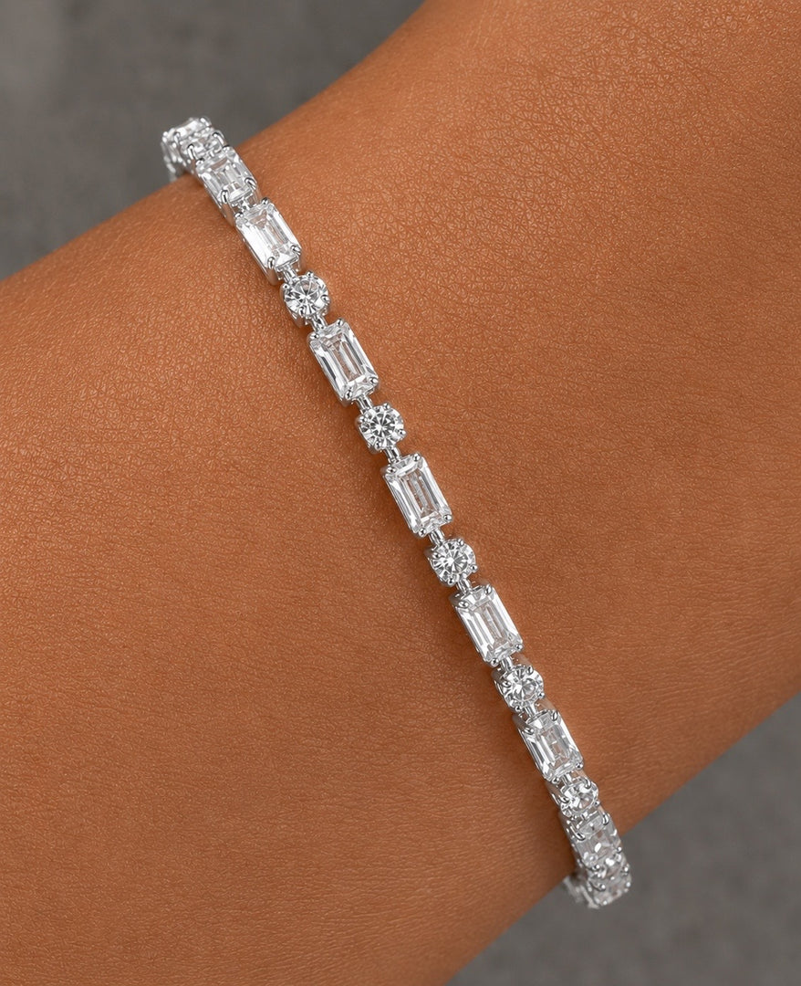 The Jean London Tennis Bracelet | White Topaz