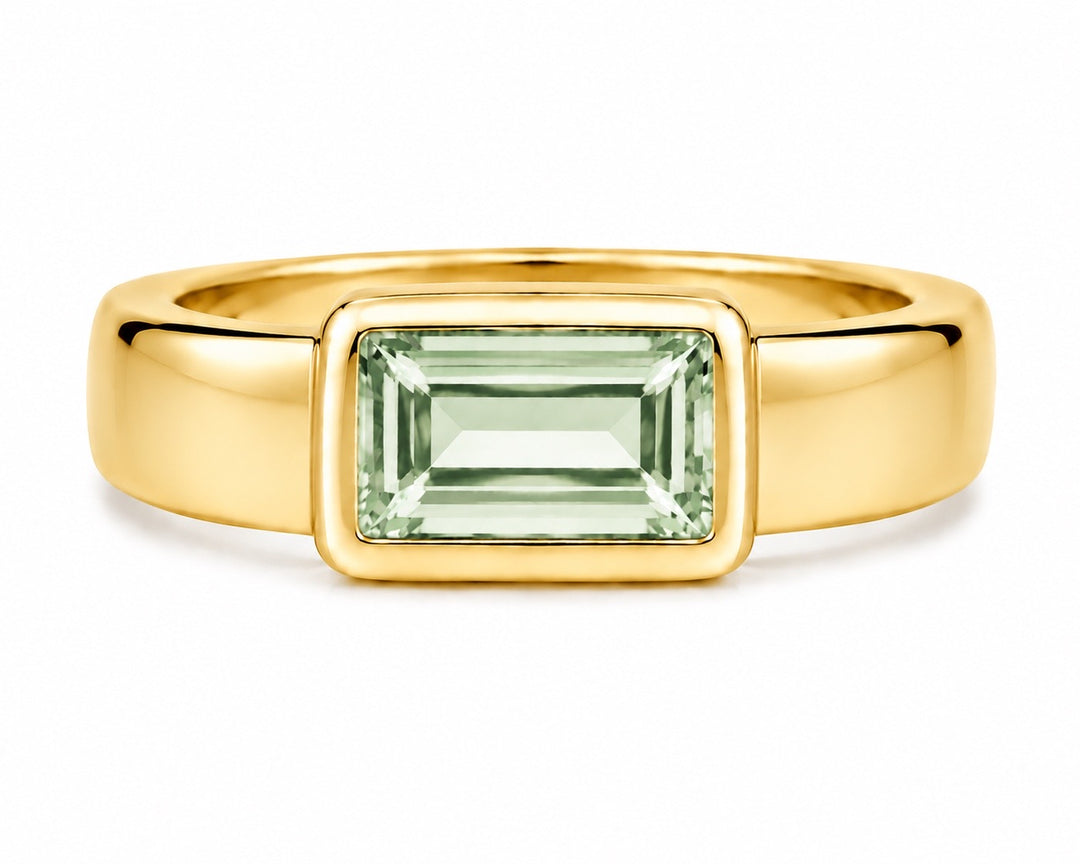 Marcella Ring | Green Amethyst
