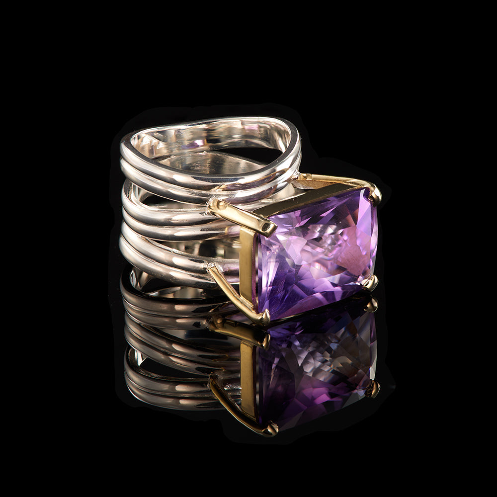 The Adut Ring | Purple Amethyst