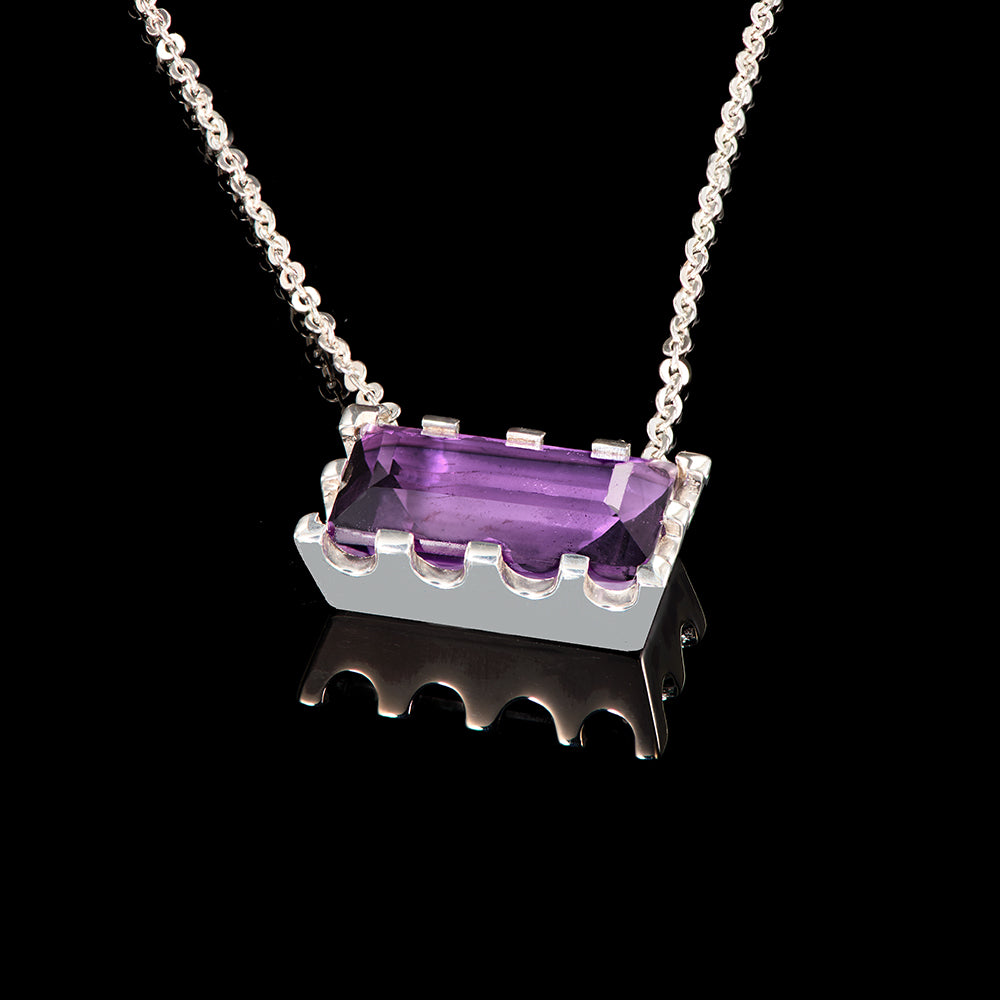 The Lina Pendant | Purple Amethyst