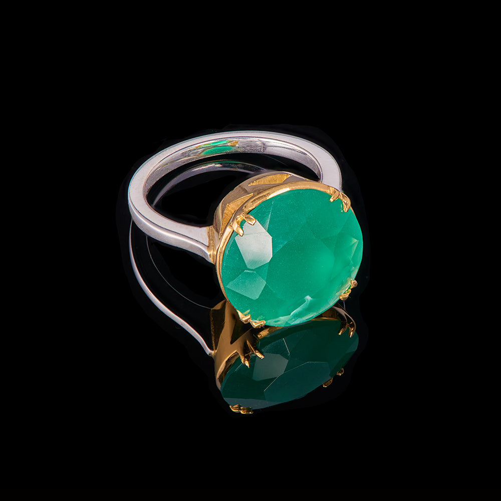 The Jean Ring | Green Onyx