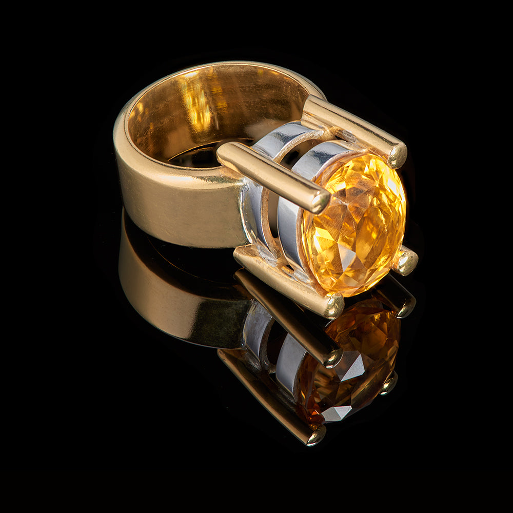 The Carole Ring | Honey Quartz