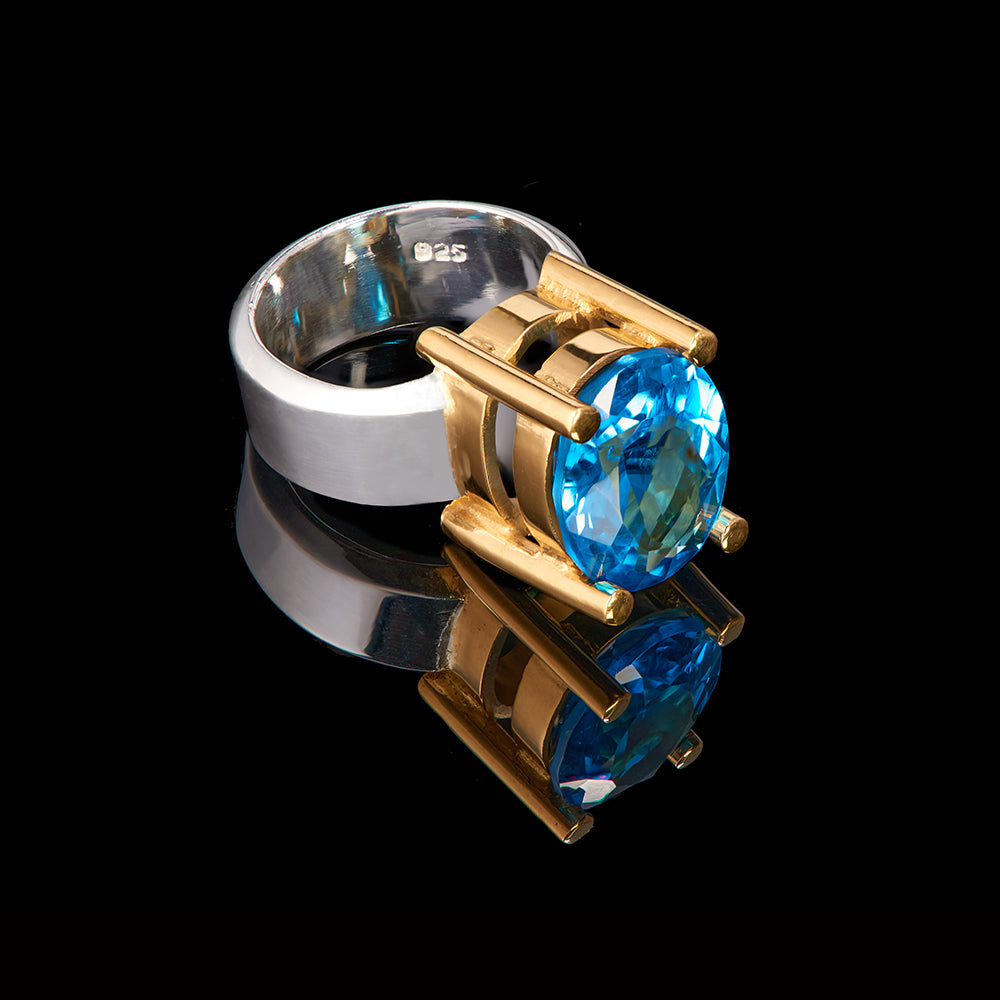 The Carole Ring | Blue Topaz