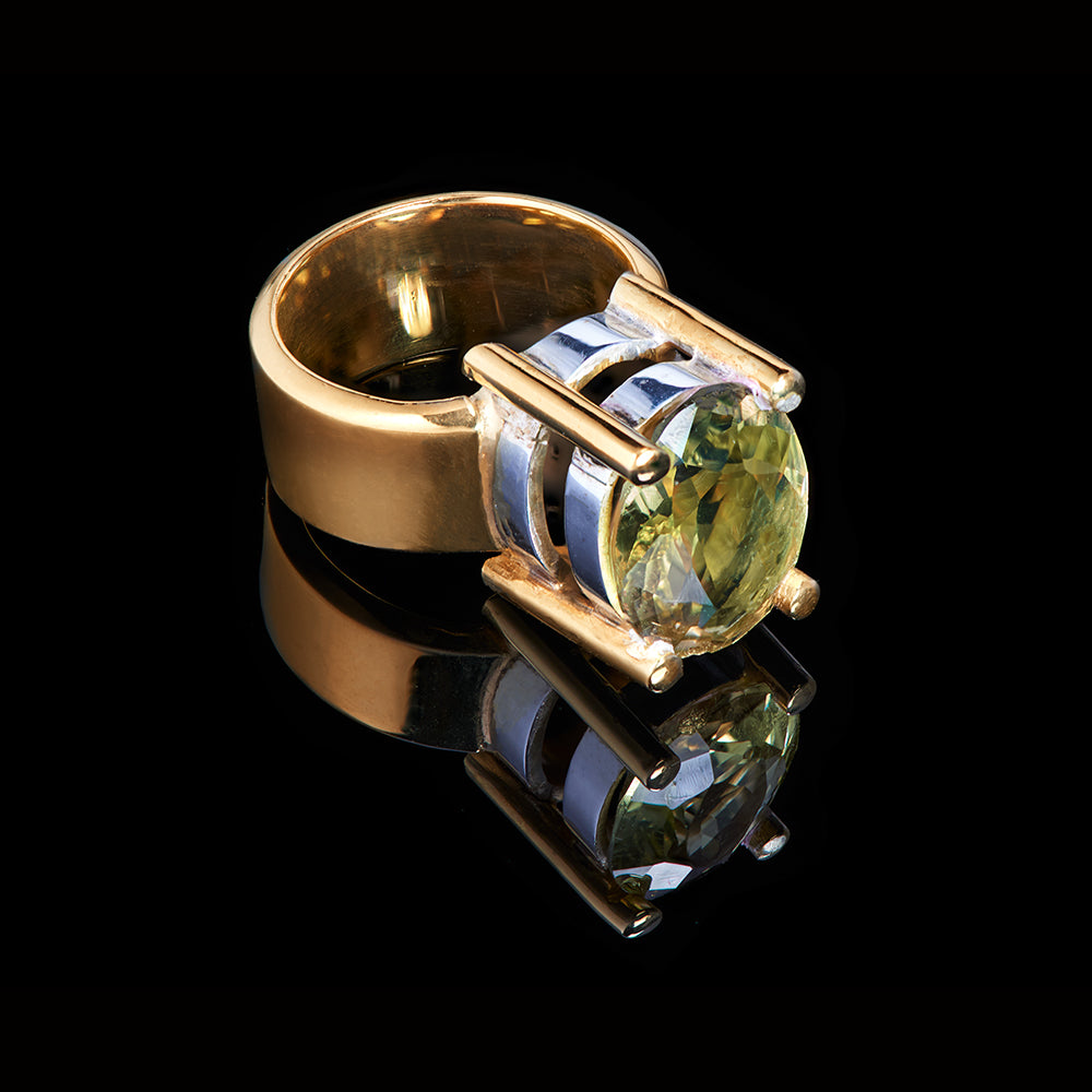 The Carole Ring | Olive Quartz