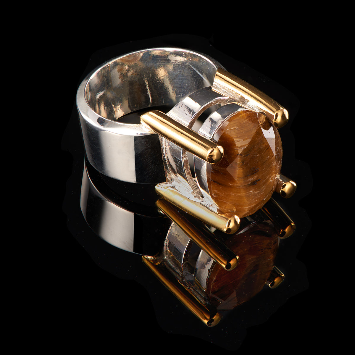 The Carole Ring | Tiger's Eye – Jean London