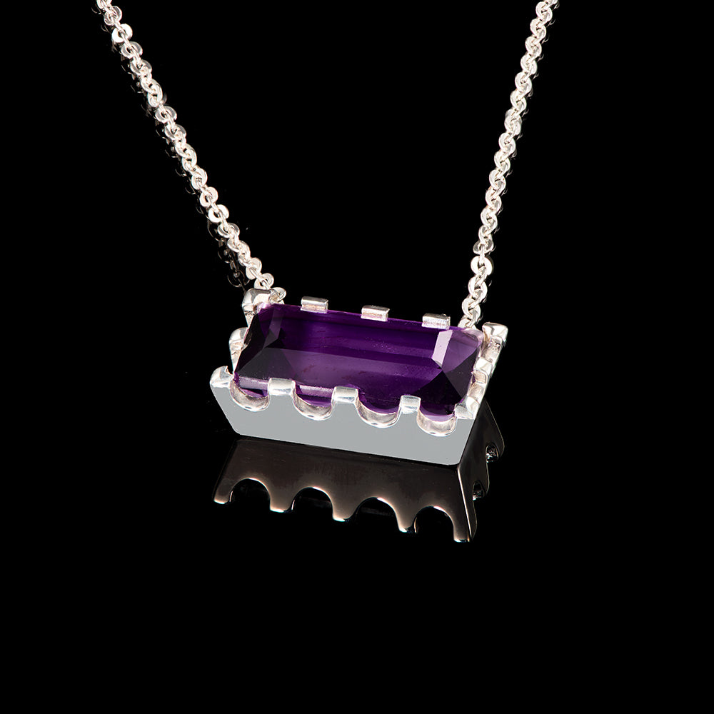 The Lina Pendant | Purple Amethyst