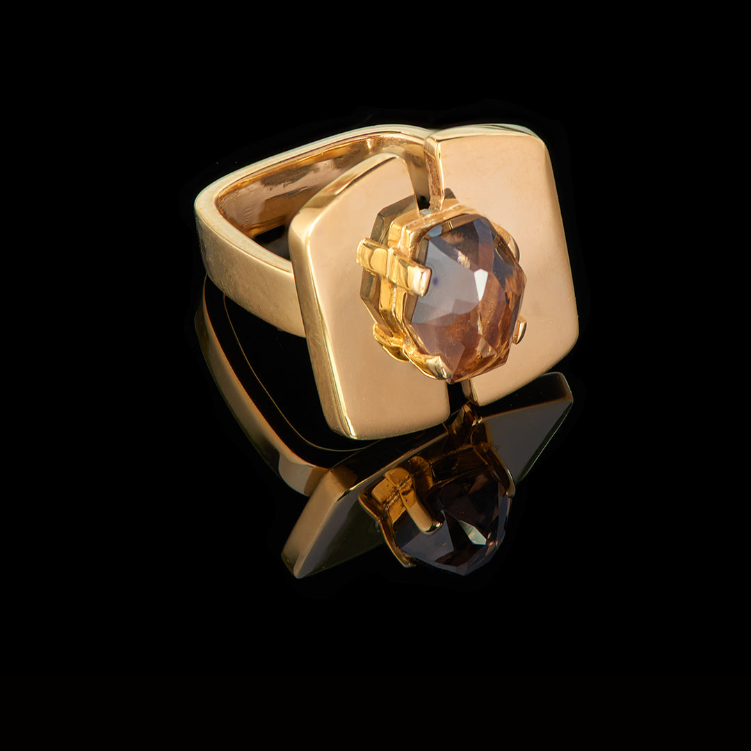 The Beatrice Ring | Smoky Quartz