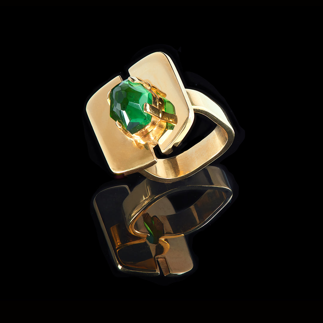 The Beatrice Ring | Green Quartz