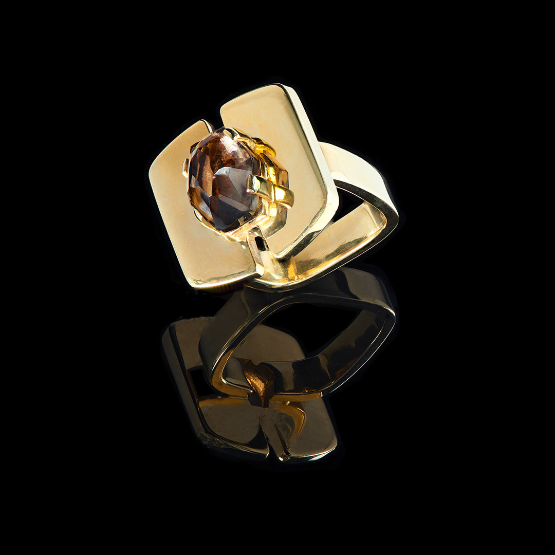 The Beatrice Ring | Smoky Quartz