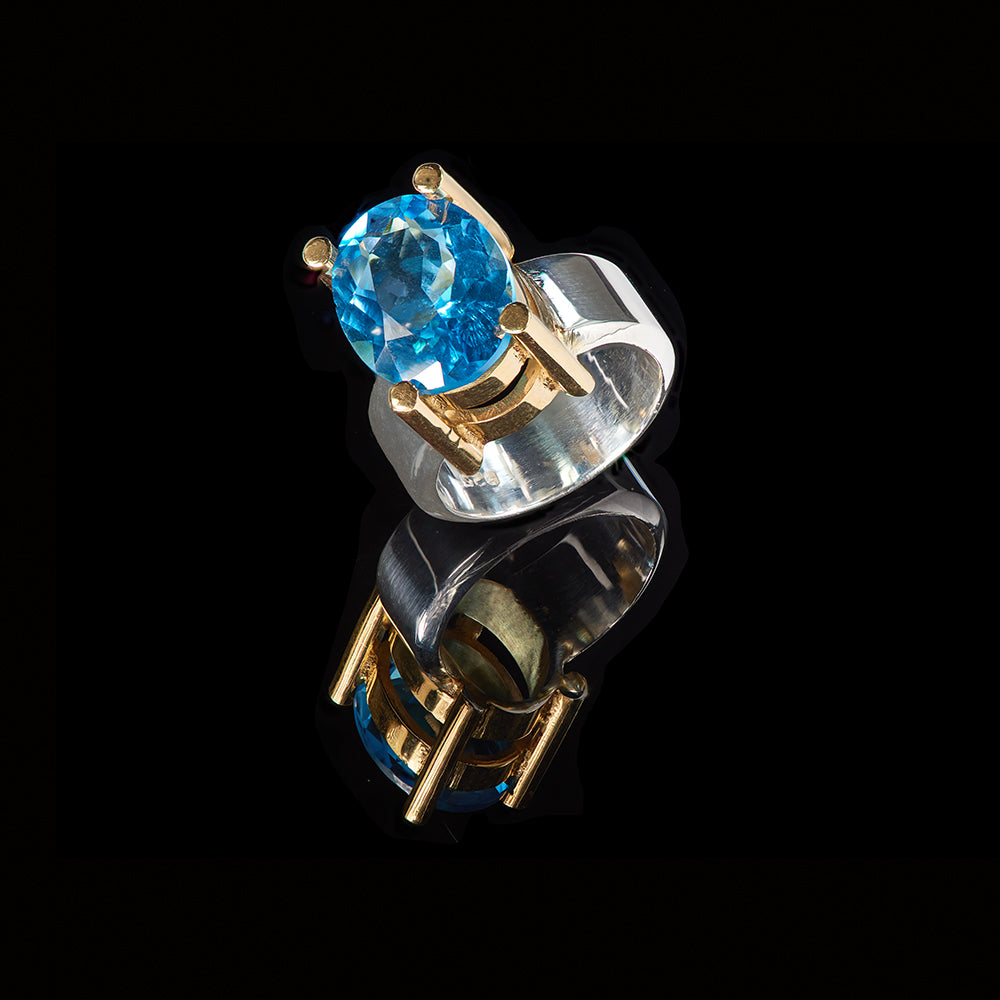 The Carole Ring | Blue Topaz